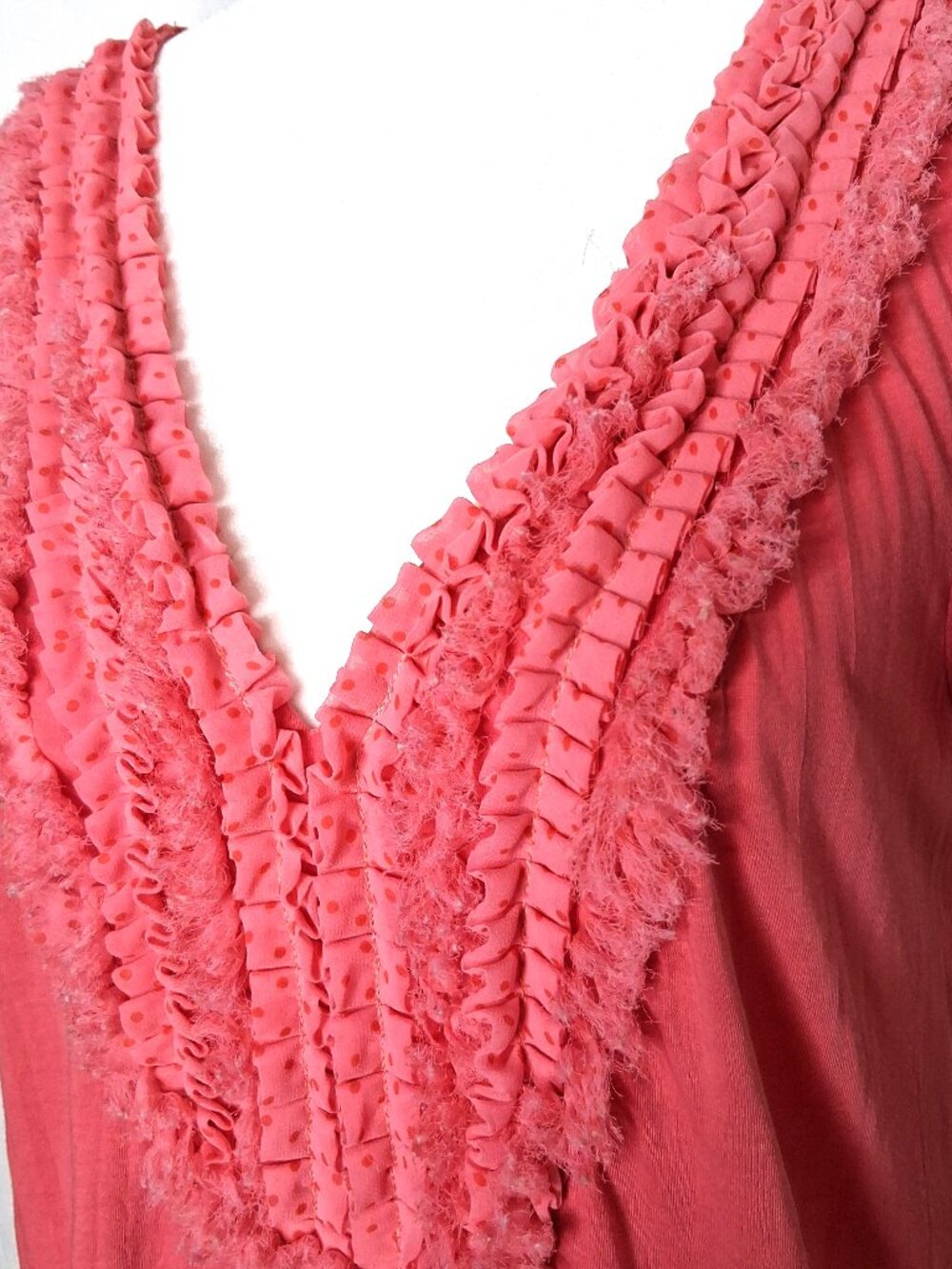 Anthropologie Ric Rac Layered Fabric Ruffled Bodice Top - Picture 3 of 11